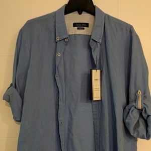 Zara men's linen shirt